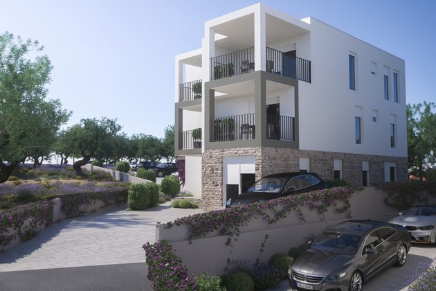 Modern apartmanok eladók Šibenikben, a tengerpart közelében