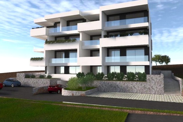 Nowoczesne apartamenty na wyspie Čiovo z widokiem na morze, basenem i garażem