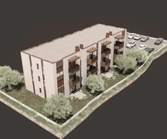 Vodice - Apartment S2 mit Garten und drei Parkplätzen