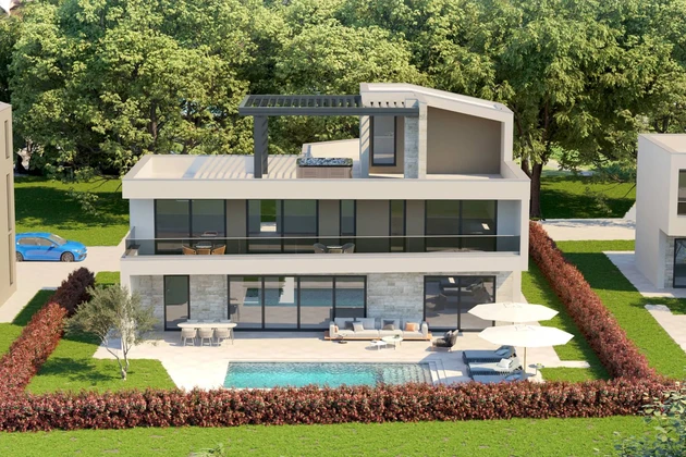 Villa moderna en venta con vista al mar – Nueva construcción en Poreč, Croacia