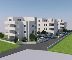 Trogir, 2-bedroom apartment 53 m2, new building, 1st floor, view,