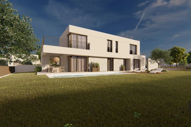 Villa moderne avec piscine à vendre à Kaštelir-Labinci en Croatie