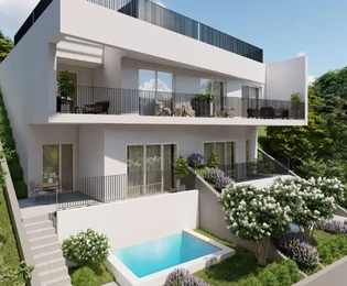 MODERNES HAUS MIT ZWEI WOHNEINHEITEN, IN ZWEITER REIHE ZUM MEER!