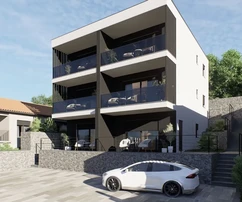 Apartment, Omišalj, Insel Krk, 30 m vom Meer, Neubau!