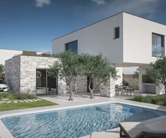 Zaton - VILLA DI LUSSO moderna di NUOVA COSTRUZIONE con piscina