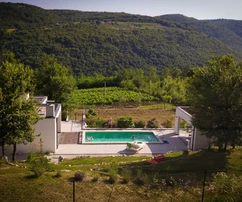 Živá přízemní vila s bazénem, Istrie, Motovun