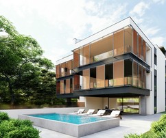Luxury apartments first row to the sea