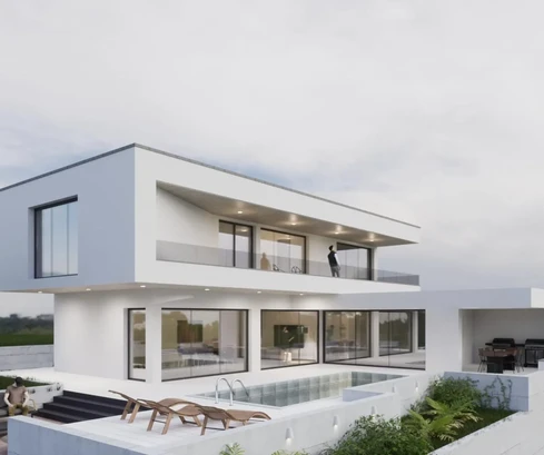 Luxusná vila na predaj s panoramatickým výhľadom v Chorvátsku