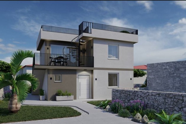 Vonzó villa eladó Vrsi központjában Horvátországban