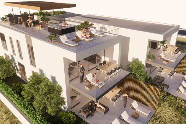 Penthouse na sprzedaż z tarasem na dachu na wyspie Ugljan w Chorwacji