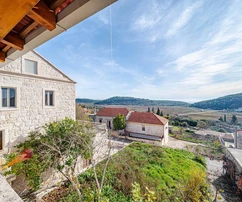 Korčula Island, Čara, stone house in the center of the village