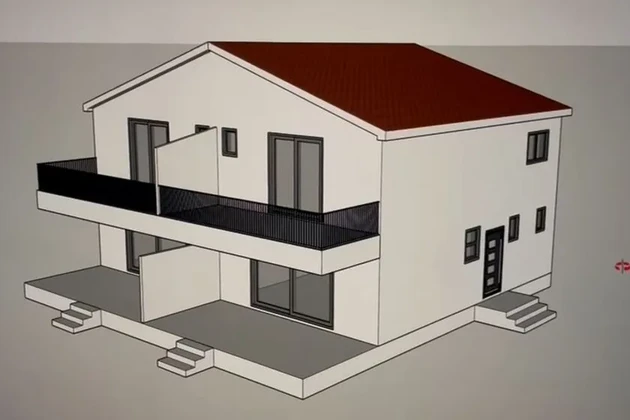 Maison en construction, à 100 mètres de la mer