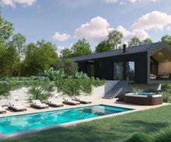 Casa moderna con piscina in vendita vicino a Pisino in Croazia