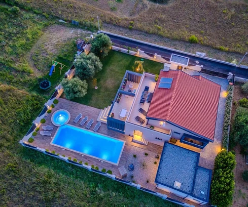 Modern home with a pool for sale in Privlaka in Croatia