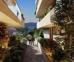 Appartamento di lusso con giardino in vendita a Podstrana in Croazia
