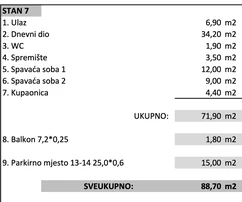 Isztria, Tar: Tágas lakás medencés erkéllyel