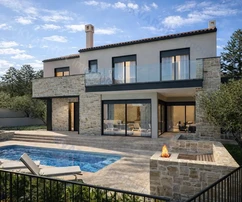 Šilo - Moderní vila s bazénem a výhledem na moře