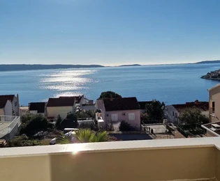 Čiovo, Okrug G., 3-Zimmer-Wohnung 99m2, Neubau, Blick auf das Meer und die Inseln