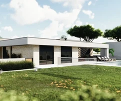 Villa moderne avec piscine, en construction, Istrie, Labin