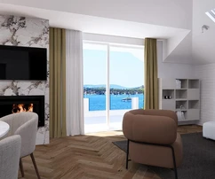 Penthouse direkt am Strand Banj in Šibenik zu verkaufen in Kroatien