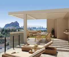 Nové moderné apartmány 400 m od pláže Levante, Calpe