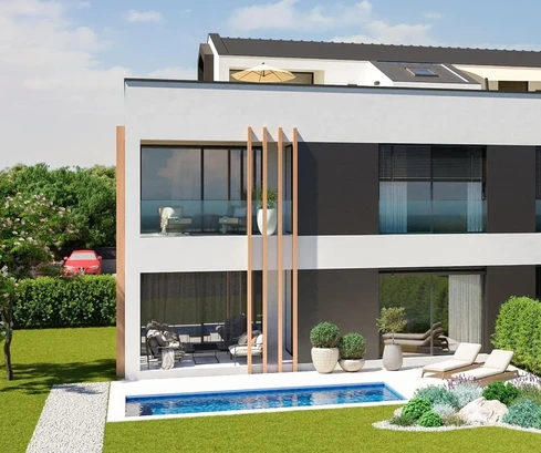 Appartamento con giardino privato in vendita a Rovigno in Croazia