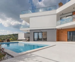 Podstrana, villa di lusso con terrazza sul tetto e vista splendida