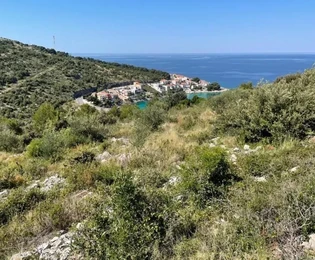 Примоштен, Вадаль, участок под застройку 1654 м2, вид на море