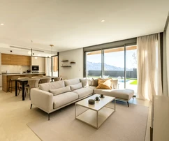 Residencial Maravilla: nuove ville con piscina e vista mare a Polop
