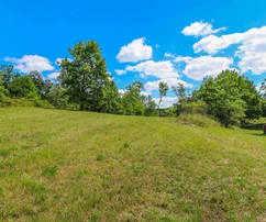 Istrie, Oprtalj, malebný pozemek s otevřeným panoramatickým výhledem a stavebním potenciálem