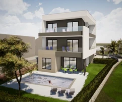 ÚJ APARTMAN MEDENCÉVEL ÉS TENGERRE NÉZŐ KILÁTÁSSAL, 50 M-RE A PARTTÓL!