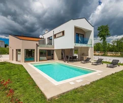 Istrie, Krnica : Villa contemporaine avec vue sur la mer