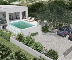 Podstrana, 170 m2-es önálló ház kerttel és 18,44 m2-es úszómedencével