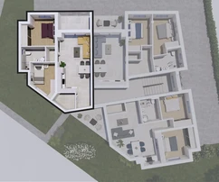 Istrie, Peroj, appartement de deux pièces de haute qualité dans un immeuble neuf avec garage dans un quartier calme