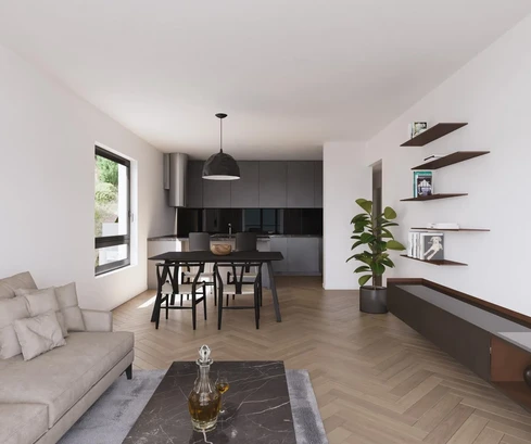 Apartamento en venta en Lozica con vista al mar en Croacia