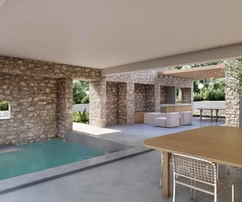 Rogoznica, villa de luxe de 276 m2 avec piscine (41 m2) à seulement 120 m de la mer et de la plage.