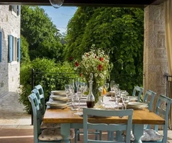 Villa in pietra dal design unico con vista mare e piscina, Istria, Sveti Lovreč