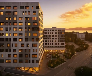 Moderno appartamento in vendita a Spalato Lora con vista mare in Croazia