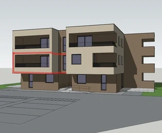 Водице - двухкомнатная квартира S7, 67,37 м², 1 этаж