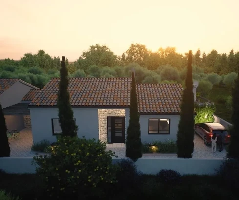 Kaštelir, Istria – Nowoczesny dom parterowy w spokojnej okolicy