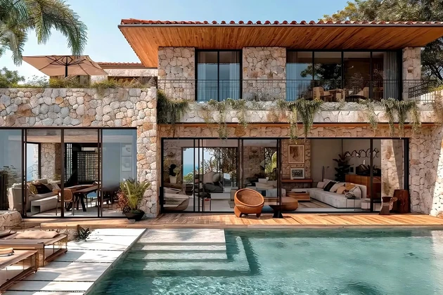 Villa moderna en venta con vistas panorámicas de Sutivan en Croacia