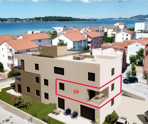 Vodice, Srima - mieszkanie S6 na pierwszym piętrze, 70 m od plaży
