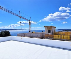 Impresionante ático en Čiovo con vistas al mar y piscina