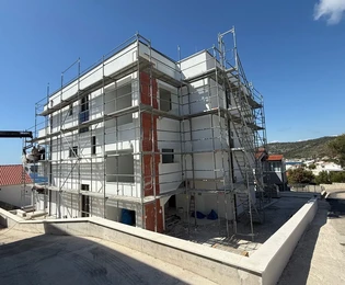 Rogoznica, Ražanj, appartamento con due camere da letto 63,52 m2, vista mare, a 160 m dal mare