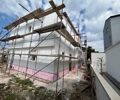 Južná strana ostrova Vir, novostavba vila s bazénom