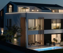 Rovinj, Istrie : Duplex élégant avec grande terrasse