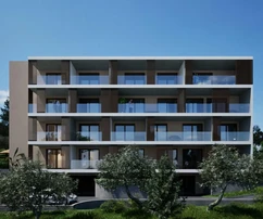 Makarska, apartamento exclusivo de dos dormitorios en edificio de nueva construcción, segundo piso, vista al mar