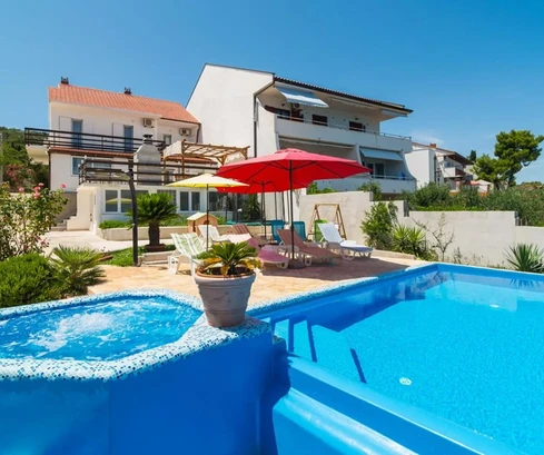 Poolside home for sale on Čiovo Island in Slatine in Croatia