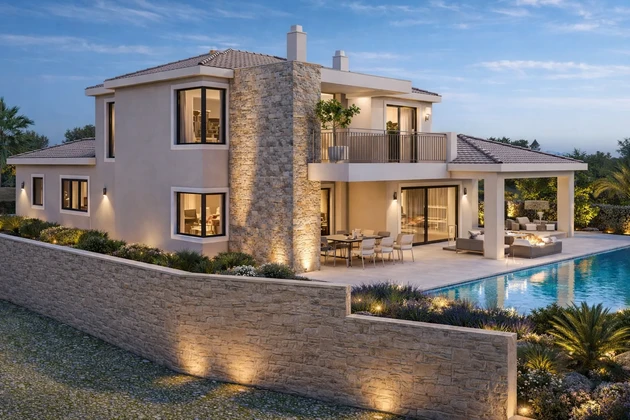 Dalmacia-Zadar - Villa de lujo con piscina y vista abierta al mar
