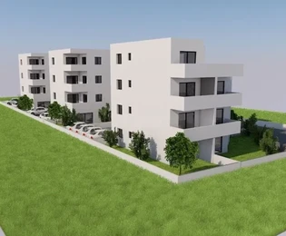 Trogir, appartamento con 2 camere da letto, 53 m2, nuova costruzione, 2° piano, vista mare